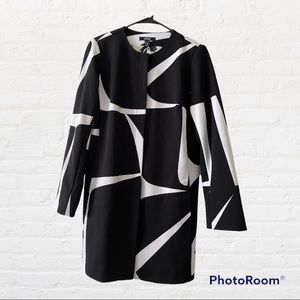 DENNIS by Dennis Basso black and white jacket